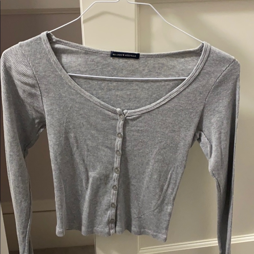 Grey Brandy Melville Top